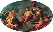 Allegorical Group Representing London-Justice-Prudence-Temperance and Fortitude